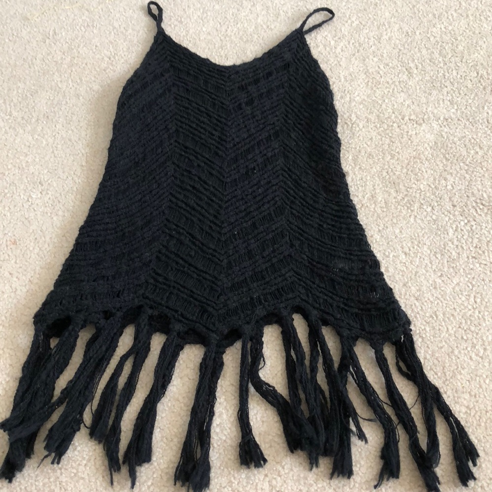 black tank top